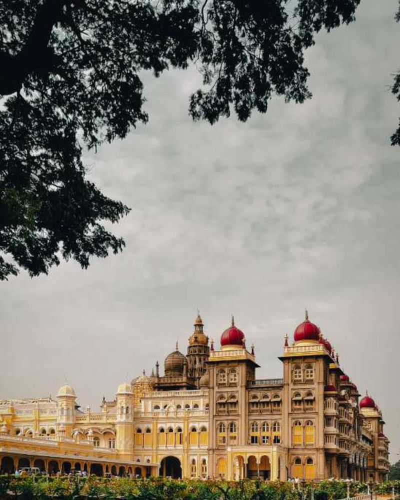 Mysore Palace heritage architecture and gardens photography